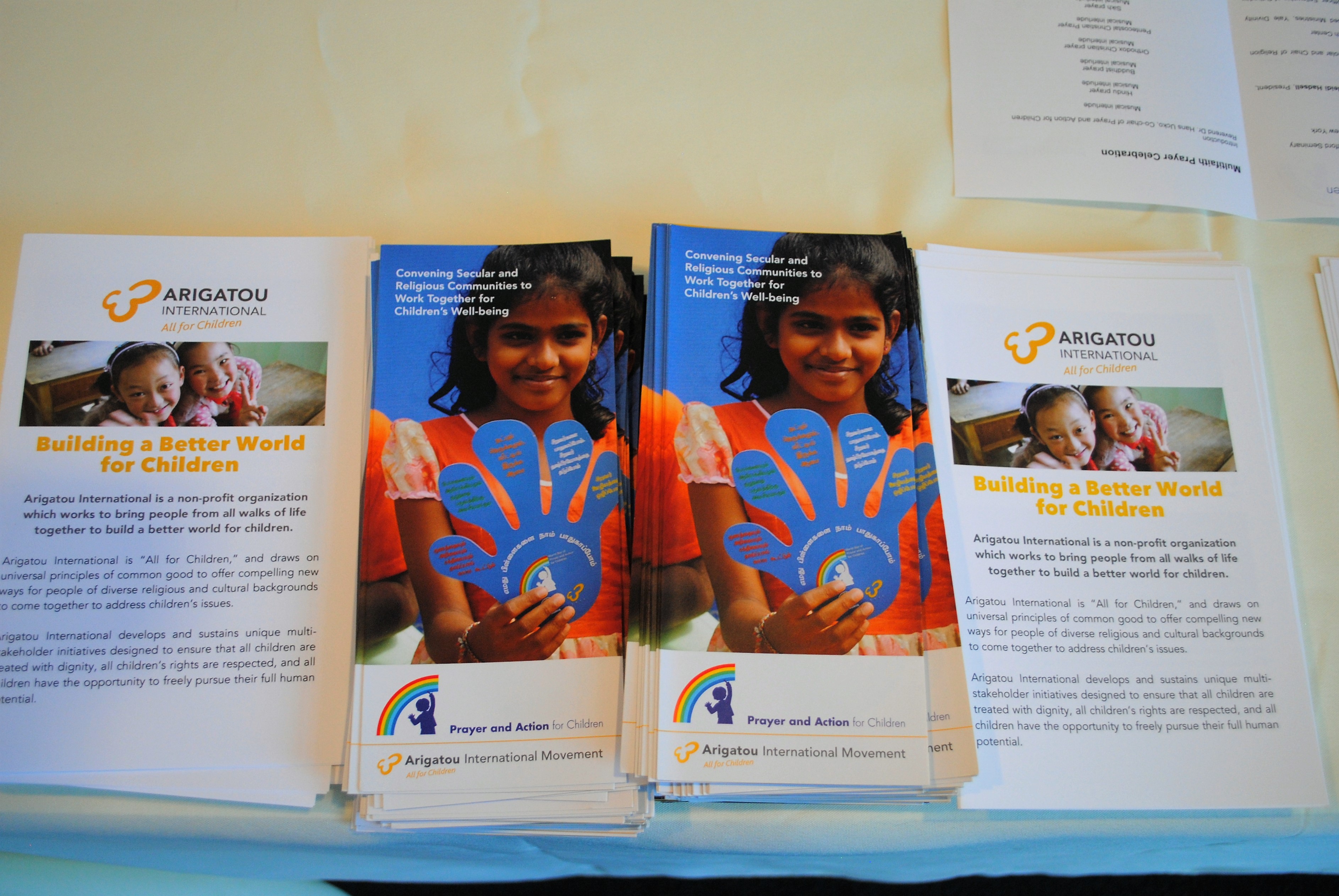 Prayer for Children Event with Arigatou International