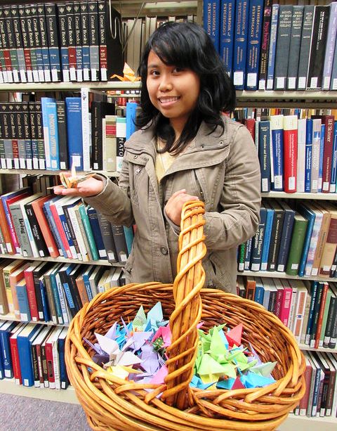 Origami Crane project and dedication