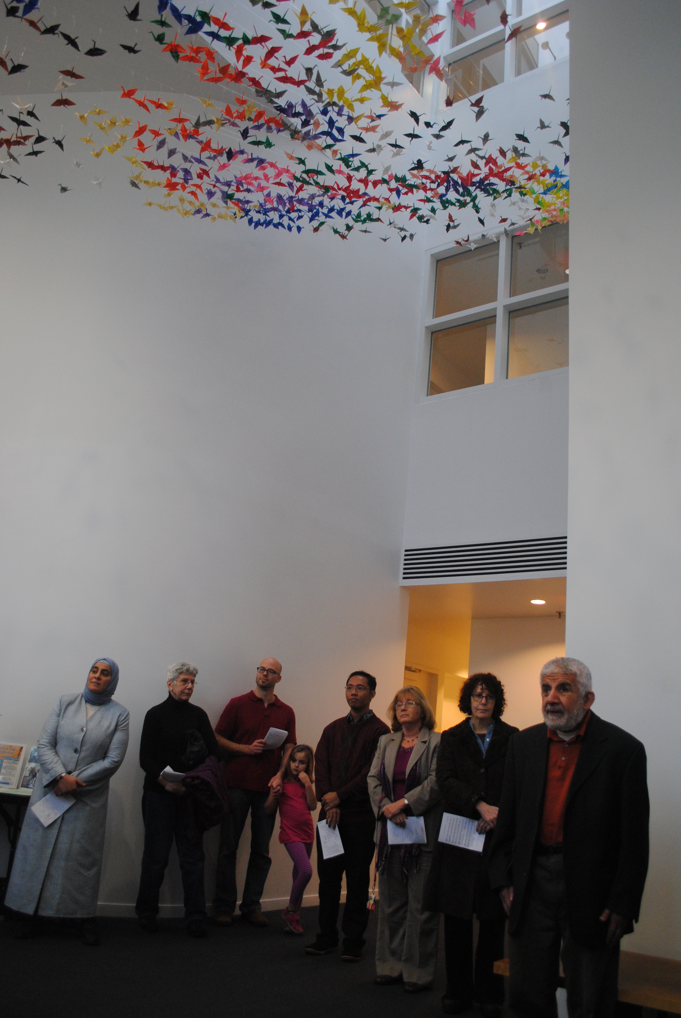 Origami Crane project and dedication