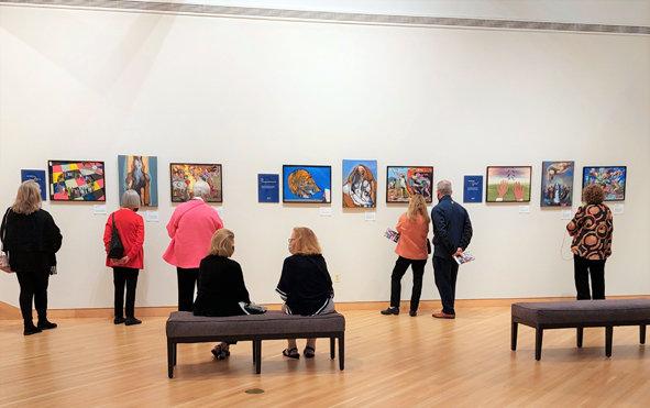 Abraham exhibit in JCC gallery