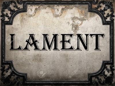 Lament - word on concrete